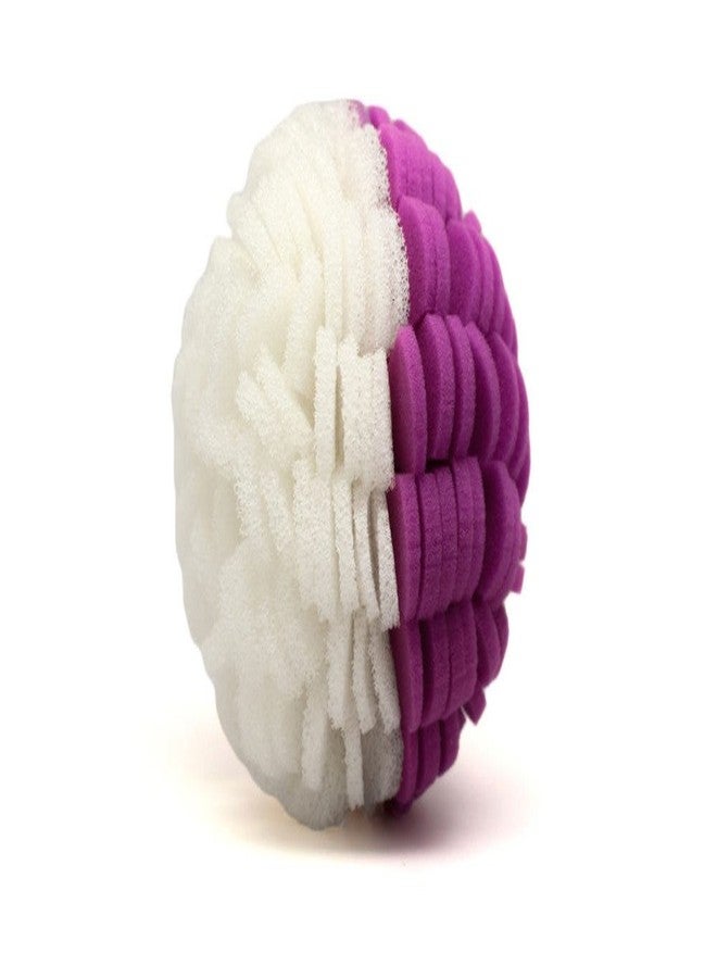Body Buff - Foam Scrubber Loofah for Exfoliation & Cleansing - Removes Oil, Dirt, Impurities & Dead Skin - Sensitive, Dry, Oily, or Combination Skin - Customize Gentle to Clinical - Purple/White